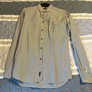 Diesel black gold shirt. medium